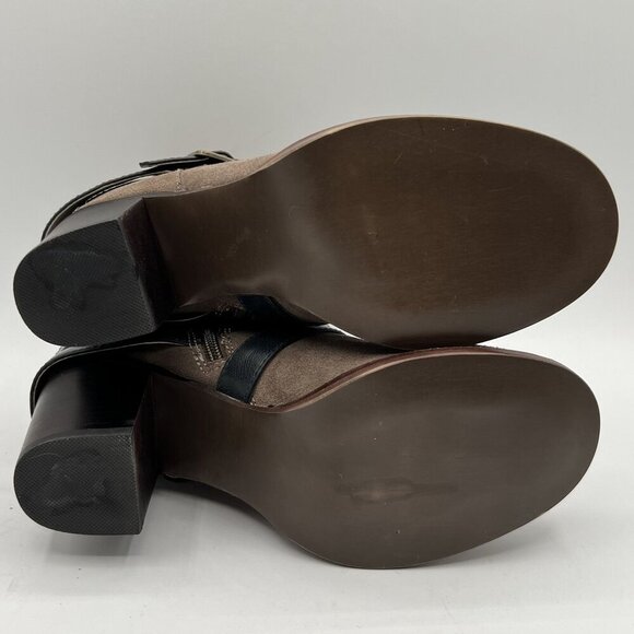 NEW Soho Cobbler Womens 8.5 Ankle Leather Booties Strappy Western Cowgirl Boots - Picture 13 of 15